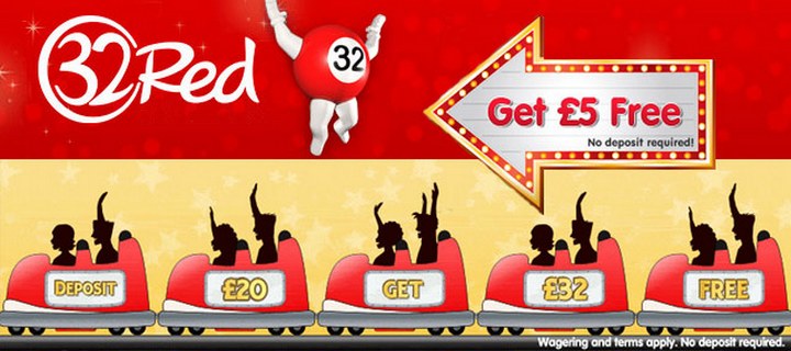 Win £ 5 Cash Bonus at 32red Casino