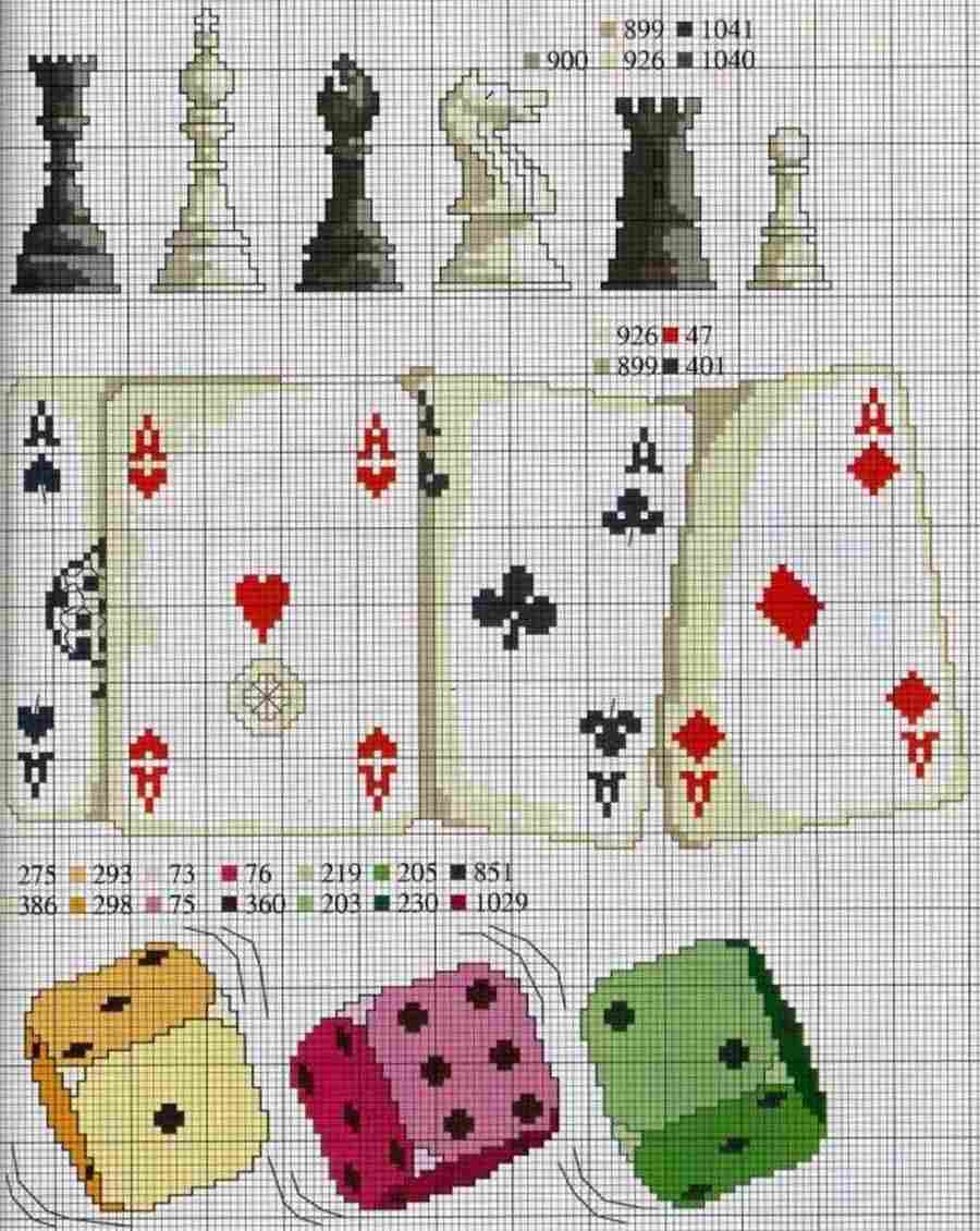 Сasino-Themed Cross-Stitch 3