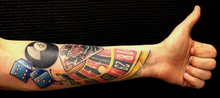 Gambling Tattoos are Symbol of Gambler's Lifestyle