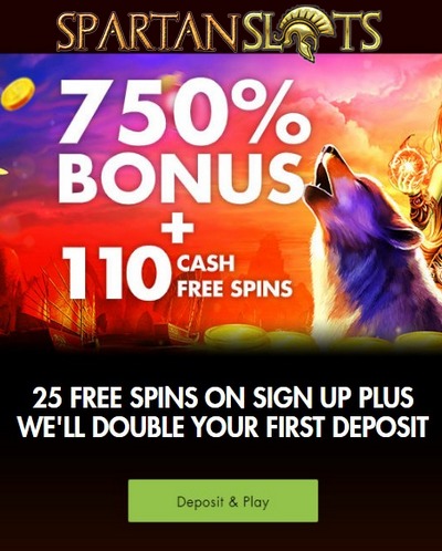 Welcome Bonus Package: 110 Free Spins + 750%