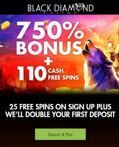 Welcome Bonus Black Diamond Casino