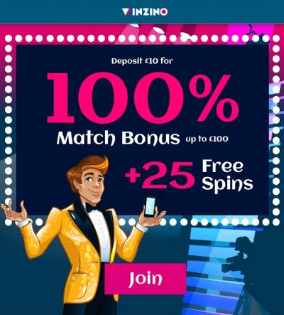 Welcome Bonus from Winzino casino